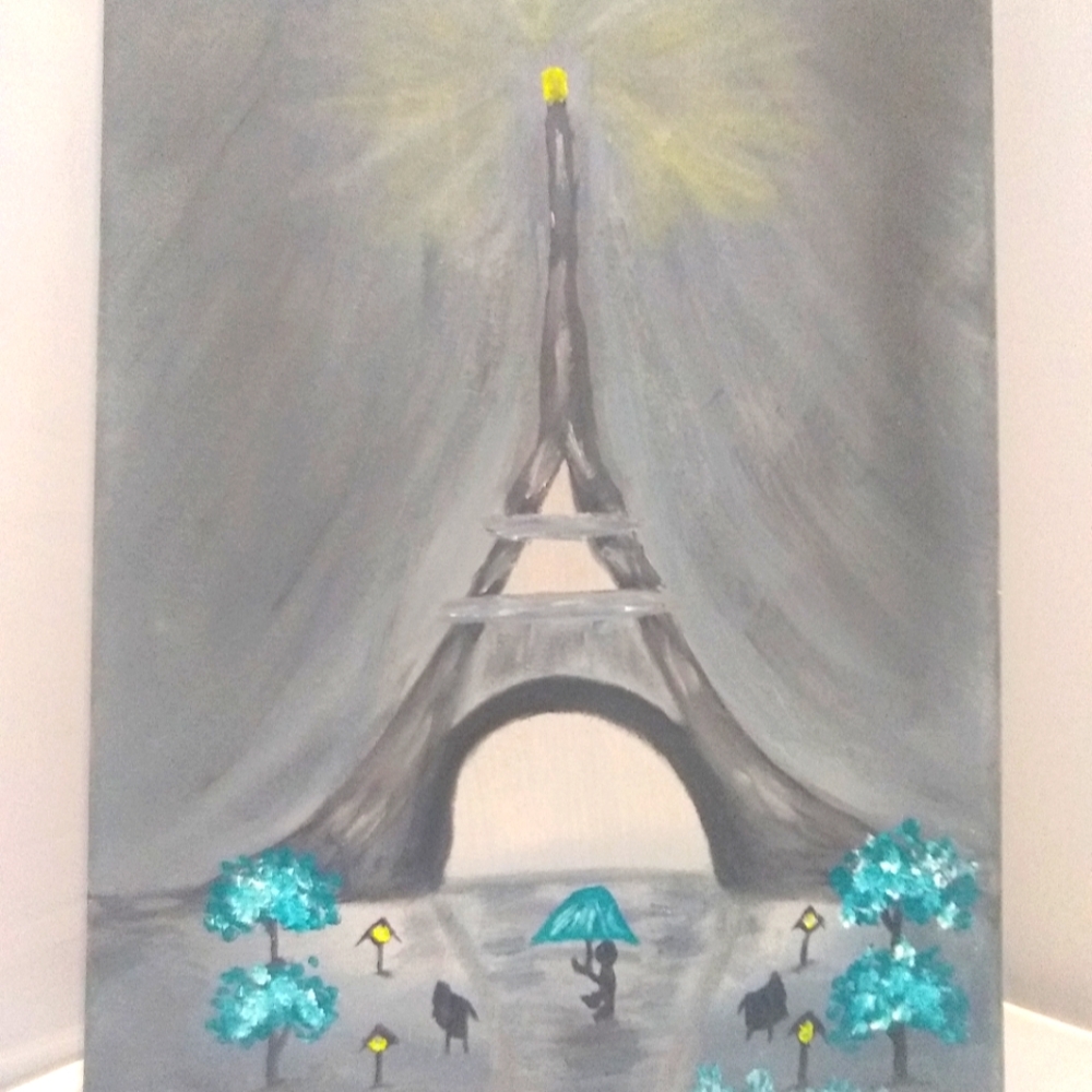🎁Oil Painting "Bonjour Bleu"